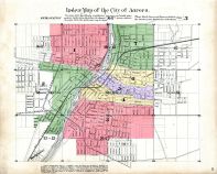 Index Map - Aurora City, Kane County 1892